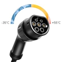 10A Typ 2 EV-Ladegerät 2.2KW EV-Portable Car Charger UK Stecker mit LCD-Display 0