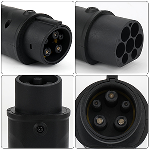 Typ 2 bis Typ 1 EV-Ladegerät Adapter ICE 62196 Stecker an J1772 Ladeadapter 16A/32A 230V Ladesystem für Fahrzeuge 7