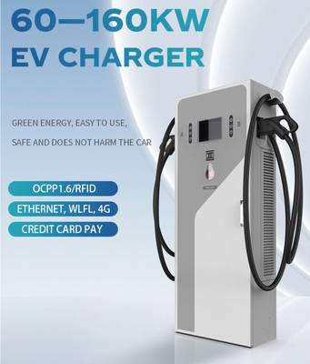 Gleichstrom-Ladegerät für Elektrofahrzeuge 60 kW 120 kW 160 kW mit OCPP 1.6J Ccs1 Ccs2 Chademo Gbt Ev Gleichstrom-Schnellladestation für Elektrofahrzeuge