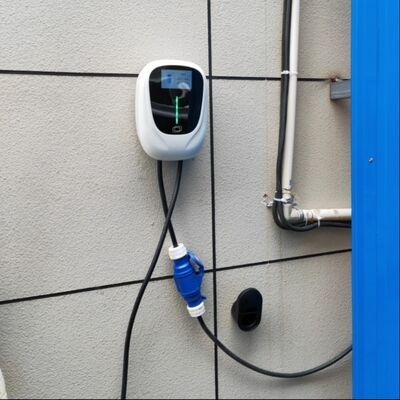 Ladestation für Elektrofahrzeuge 22kW 6M 32A Dreiphasige / Typ 2 IEC 62196-2/EV Wallbox Schnellladegerät APP-Steuerung