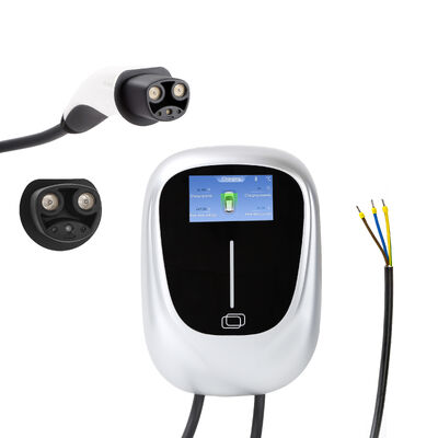 GBT Standard WALLBOX Pulsar Plus Elektrofahrzeugladegerät Kabel 5m Typ 2 1,4 bis 7,4 kW Einphasige Bluetooth-WLAN